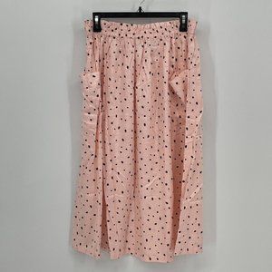 ASOS Design Midi Skirt with Pocket Detail in Spot Print